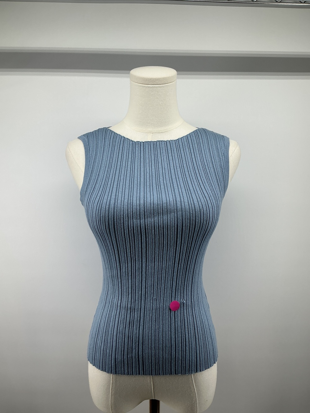 Cotton Cashmere Ribbed Tank